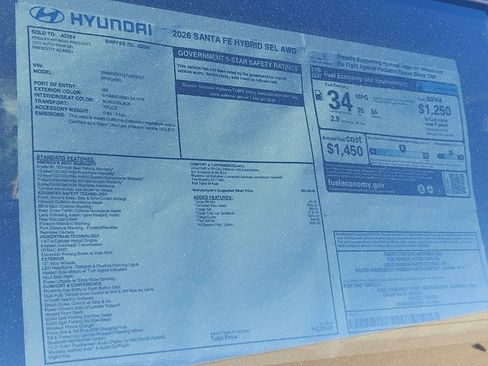New 2026 Hyundai Santa Fe SEL image 36