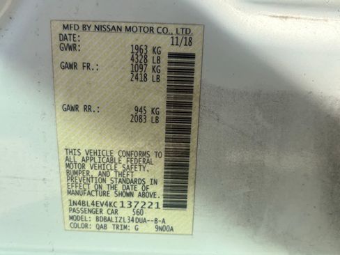 Used 2019 Nissan Altima 2.5 SL FWD image 13