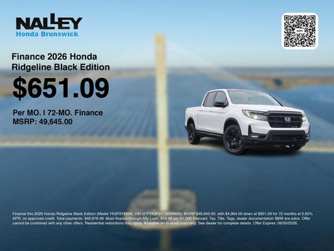 New 2026 Honda Ridgeline Black Edition image 7