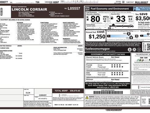 Used 2024 Lincoln Corsair Grand Touring AWD/4WD image 2