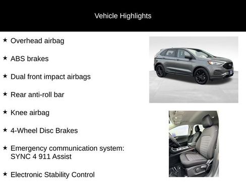 Certified 2024 Ford Edge SE w/ Black Appearance Package image 27