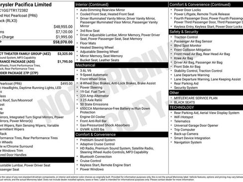New 2026 Chrysler Pacifica Limited w/ Uconnect Theater Family Group image 6