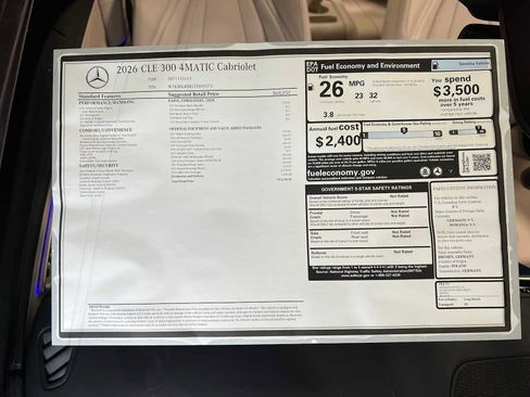 New 2026 Mercedes-Benz CLE 300 4MATIC Cabriolet image 42