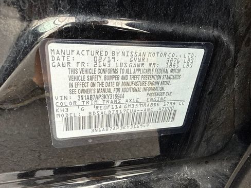Used 2019 Nissan Sentra SV w/ Special Edition Package FWD image 10