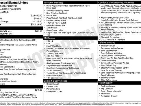 Used 2023 Hyundai Elantra Limited w/ Cargo Package image 33