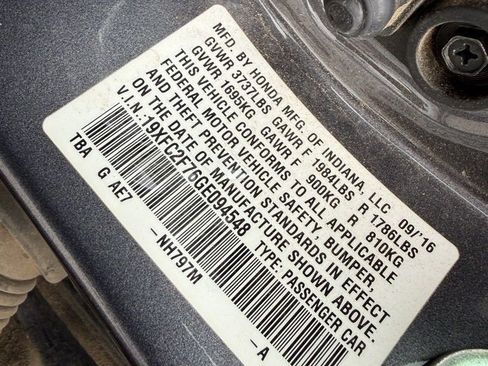 Used 2016 Honda Civic EX image 3