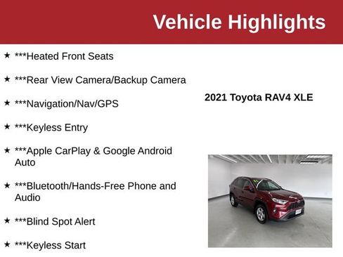 Used 2021 Toyota RAV4 XLE w/ XLE Grade Weather Package AWD/4WD image 10