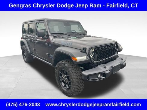 Certified 2025 Jeep Wrangler Unlimited Sport S 4xe AWD/4WD image 1