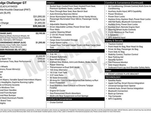 Used 2020 Dodge Challenger GT w/ Plus Package RWD image 16