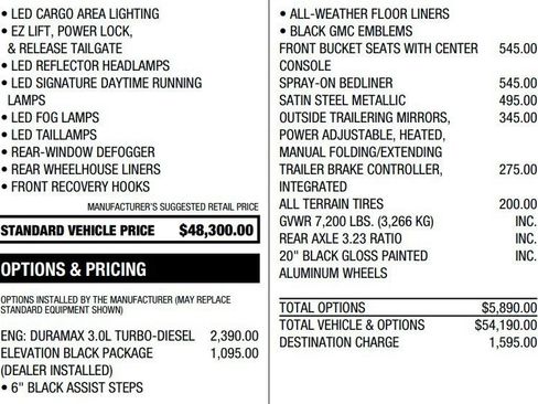 Used 2021 GMC Sierra 1500 Elevation w/ LPO, Elevation Black Package AWD/4WD image 2