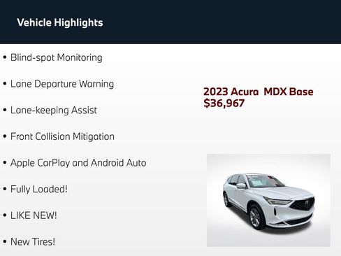 Used 2023 Acura MDX SH-AWD image 4