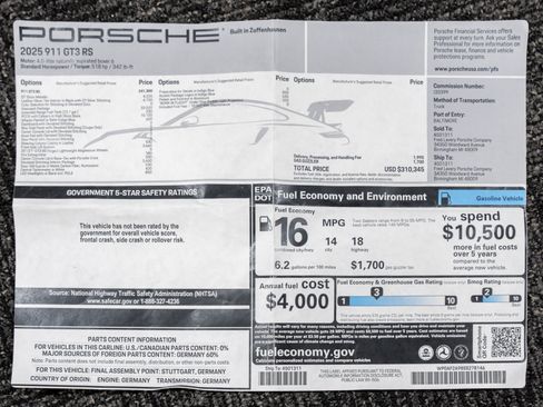 Used 2025 Porsche 911 GT3 RS RWD image 87