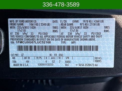 Used 2020 Ford Escape SE image 28