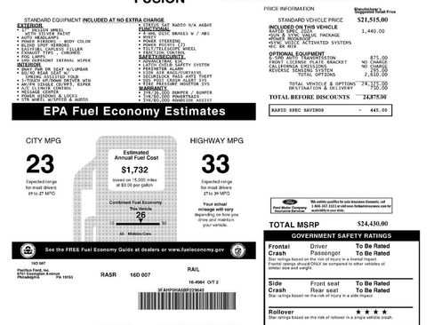 Used 2011 Ford Fusion SE w/ 202A Rapid Spec Order Code image 2