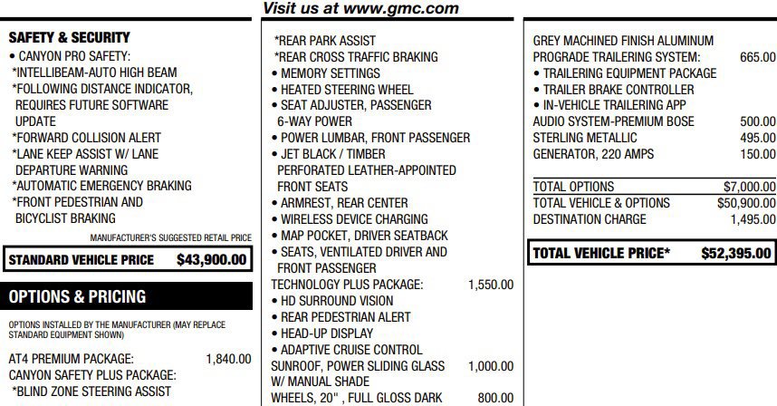 Certified 2023 GMC Canyon AT4 w/ AT4 Premium Package AWD/4WD image 2
