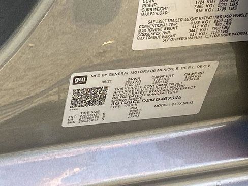 Used 2021 GMC Sierra 1500 Elevation w/ X31 Off-Road Package image 28