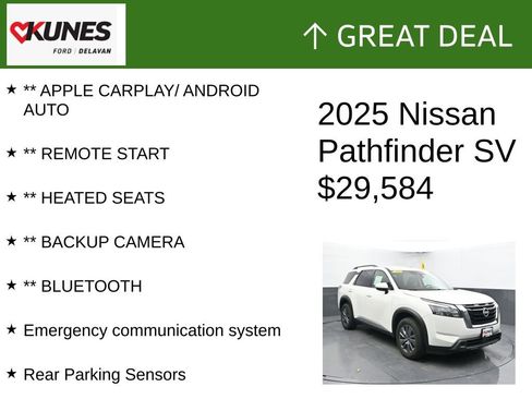 Used 2025 Nissan Pathfinder SV AWD/4WD image 2