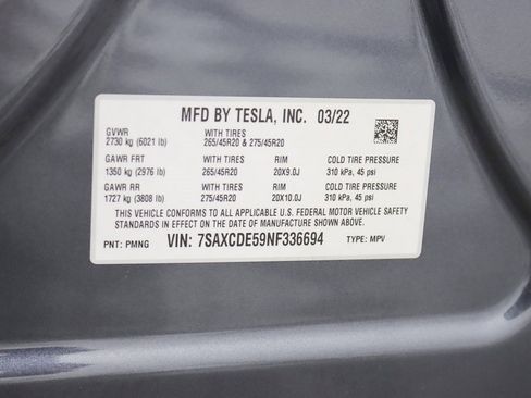 Used 2022 Tesla Model X image 40