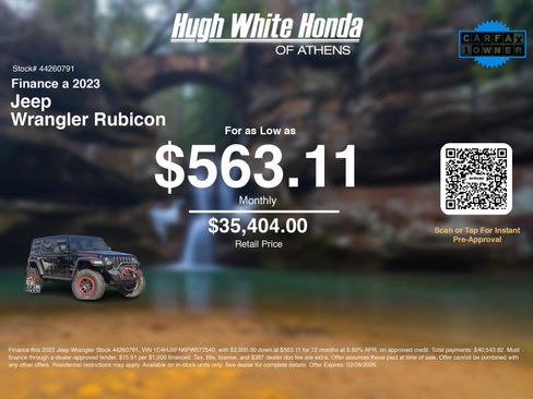 Used 2023 Jeep Wrangler Unlimited Rubicon w/ Xtreme 35 Tire Package image 3