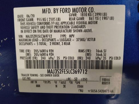 Used 2020 Ford EcoSport S FWD image 33