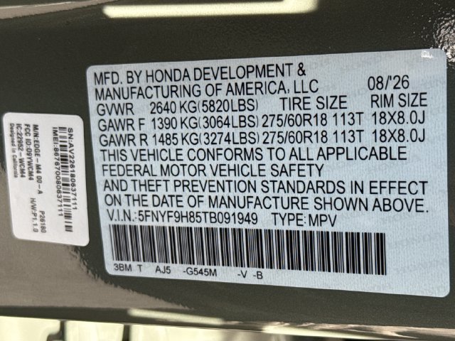New 2026 Honda Passport TrailSport Elite image 17