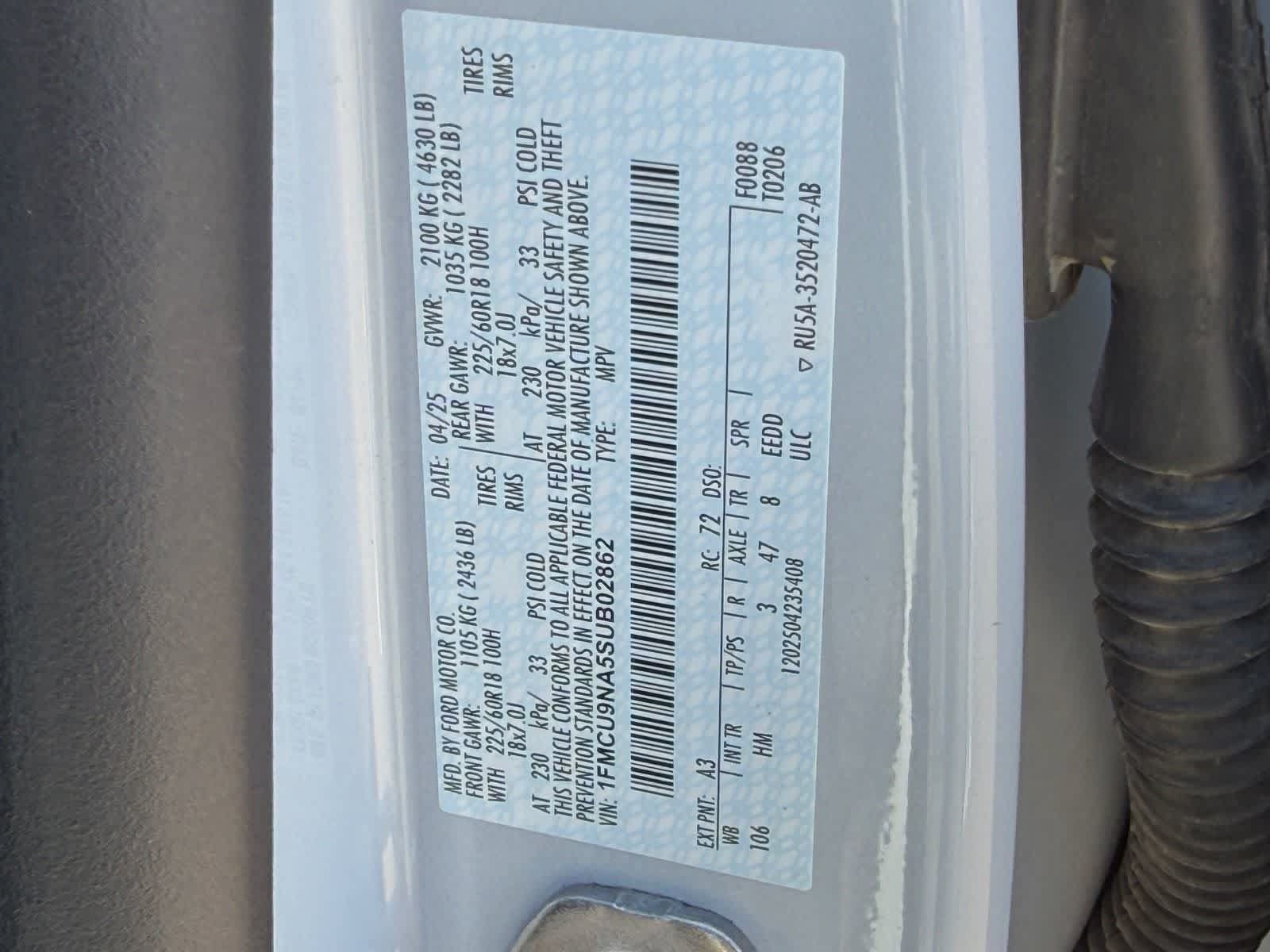 Used 2025 Ford Escape ST-Line Select AWD/4WD image 34