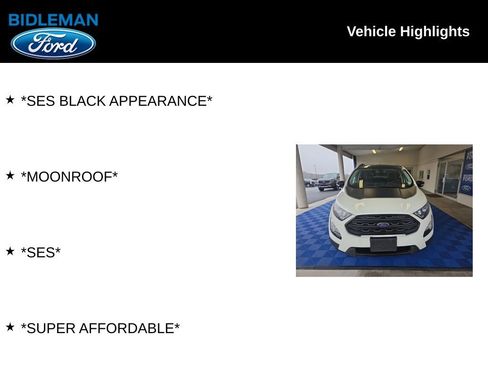 Used 2019 Ford EcoSport SES w/ SES Black Appearance Package AWD/4WD image 10