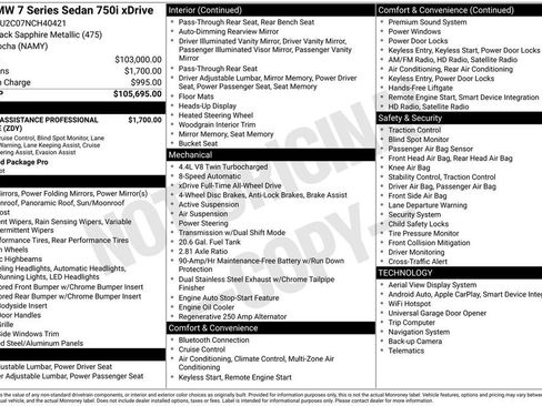 Used 2022 BMW 750i xDrive image 11