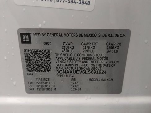Used 2020 Chevrolet Equinox LT AWD/4WD image 33