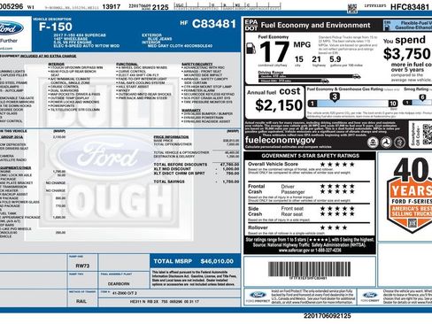 Used 2017 Ford F150 XLT w/ Equipment Group 301A Mid AWD/4WD image 3