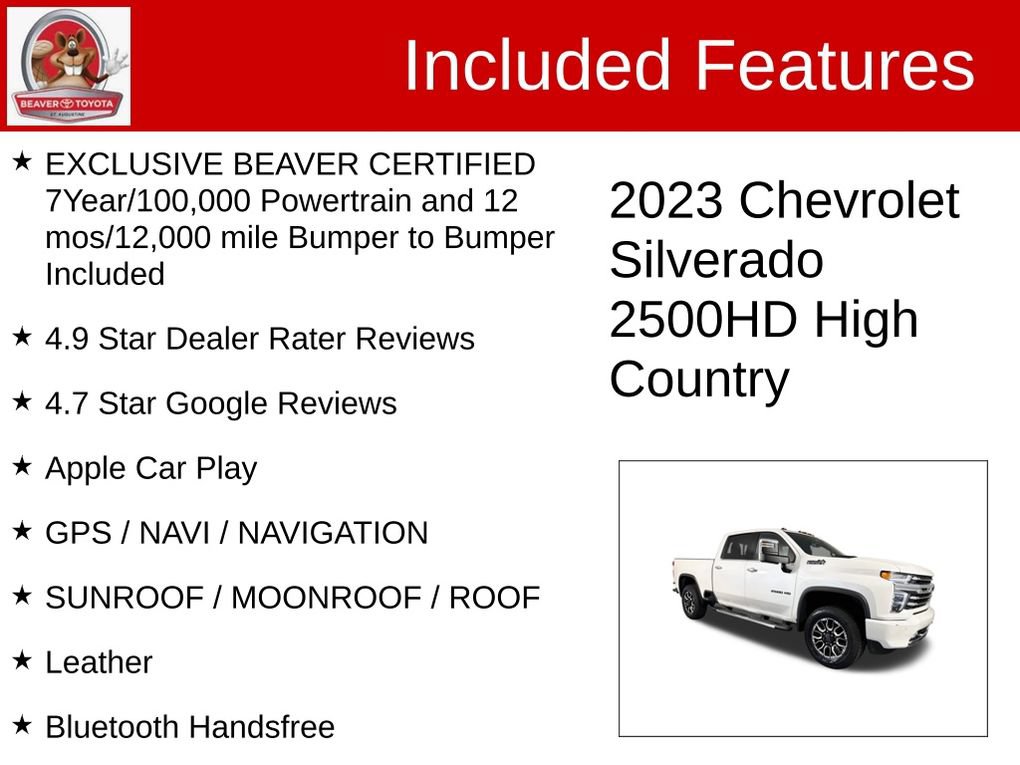 Used 2023 Chevrolet Silverado 2500 High Country w/ LPO, Dark Essentials Package AWD/4WD image 4