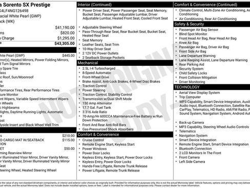 Used 2022 Kia Sorento SX FWD image 40