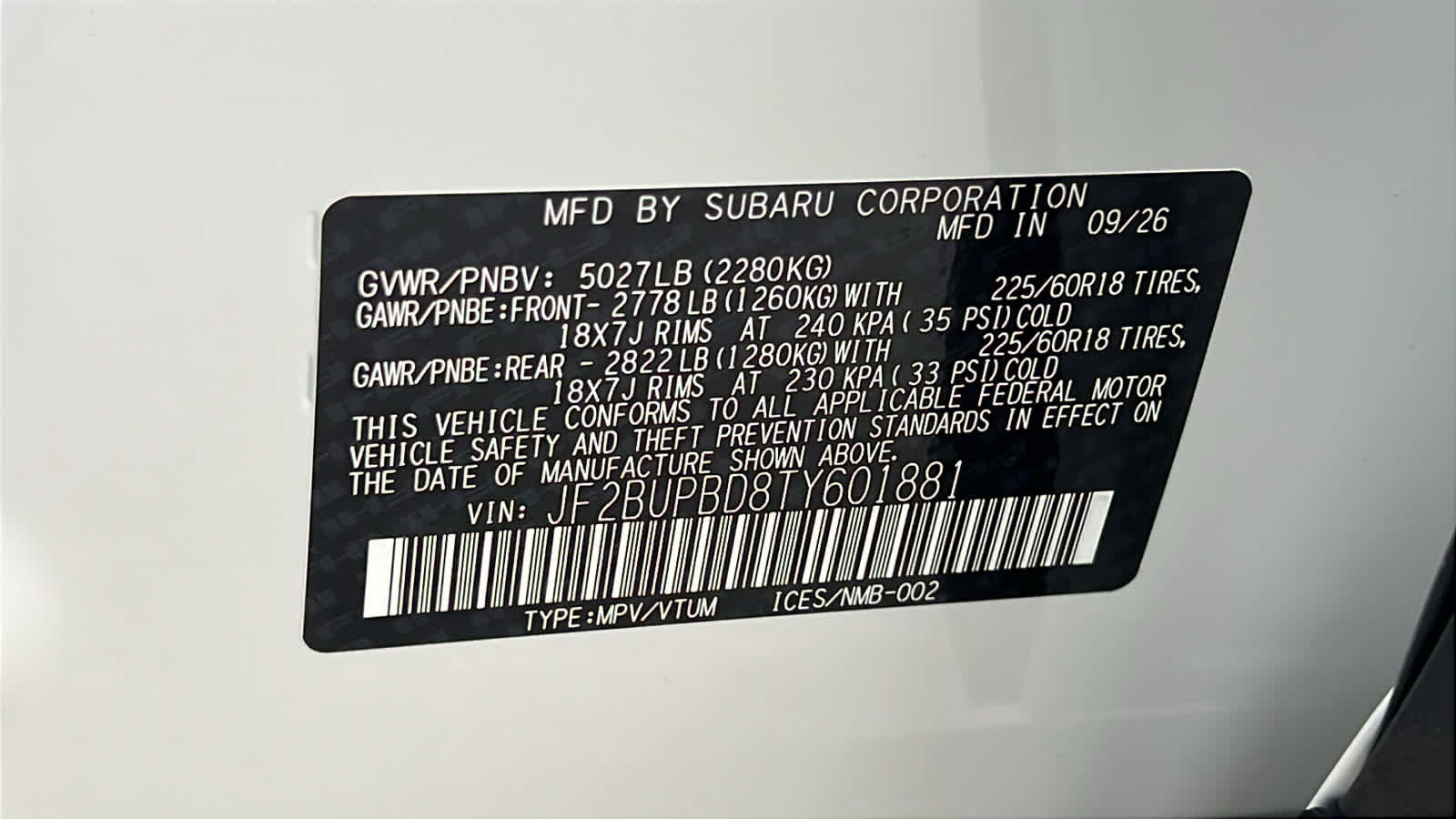 New 2026 Subaru Outback Premium AWD/4WD image 30