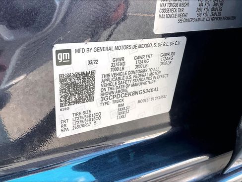 Used 2022 Chevrolet Silverado 1500 Custom Trail Boss AWD/4WD image 32