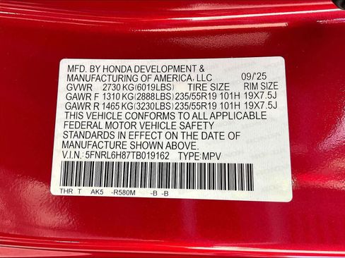 New 2026 Honda Odyssey Touring image 17