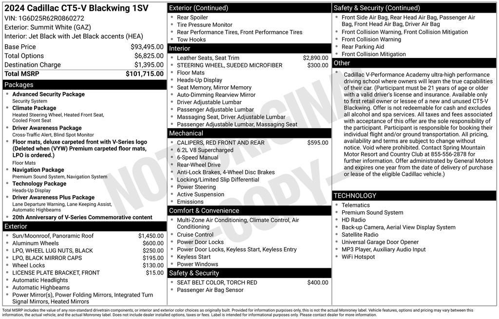 Used 2024 Cadillac CT5 V Blackwing RWD image 35