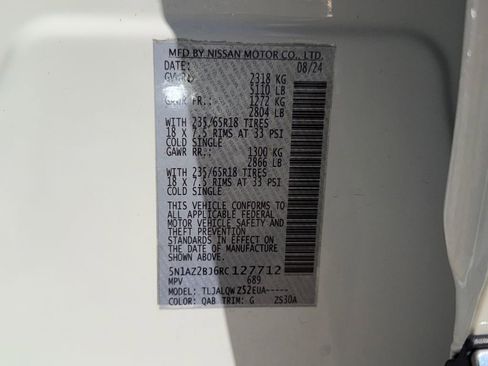 Certified 2024 Nissan Murano SV FWD image 44