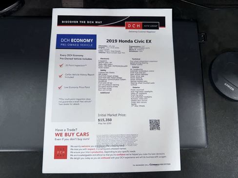 Used 2019 Honda Civic EX image 13