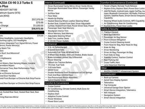 New 2026 MAZDA CX-90 3.3 Turbo S w/ Premium Plus image 6