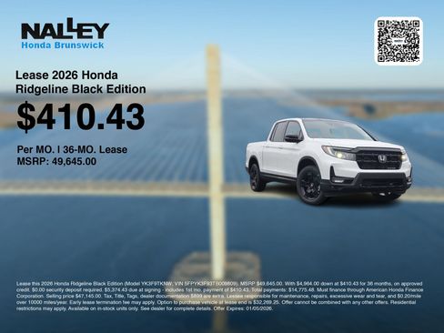 New 2026 Honda Ridgeline Black Edition image 3