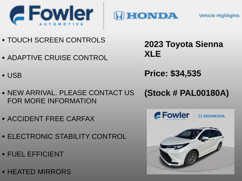 Used 2023 Toyota Sienna XLE FWD image 8