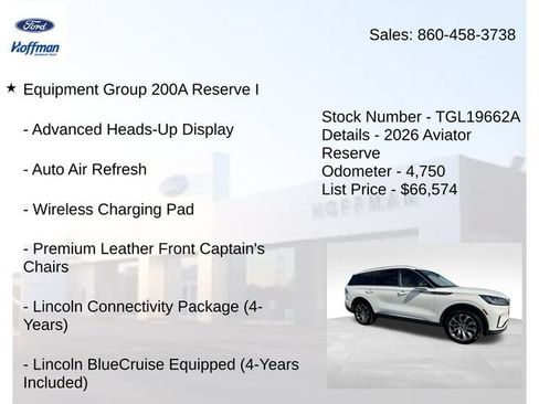 Used 2026 Lincoln Aviator Reserve w/ Illumination Package AWD/4WD image 5