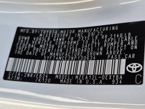 Certified 2022 Toyota Corolla XSE FWD image 23