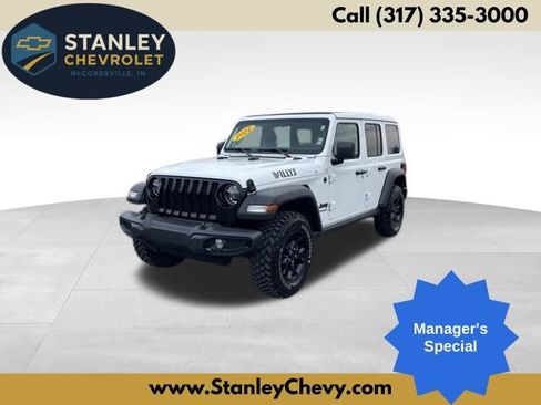 Used 2021 Jeep Wrangler Unlimited Willys image 1