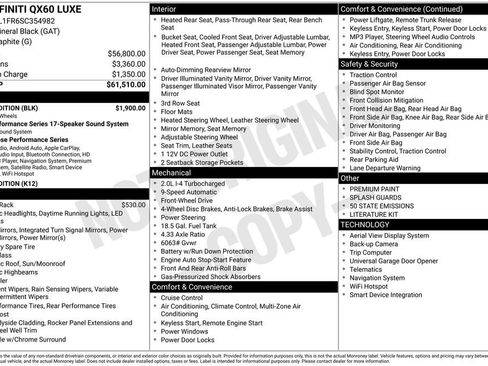 Used 2025 INFINITI QX60 Luxe w/ Black Edition image 4