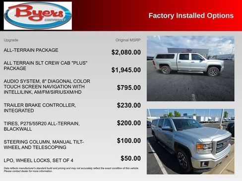 Used 2014 GMC Sierra 1500 SLT w/ All-Terrain Package AWD/4WD image 10