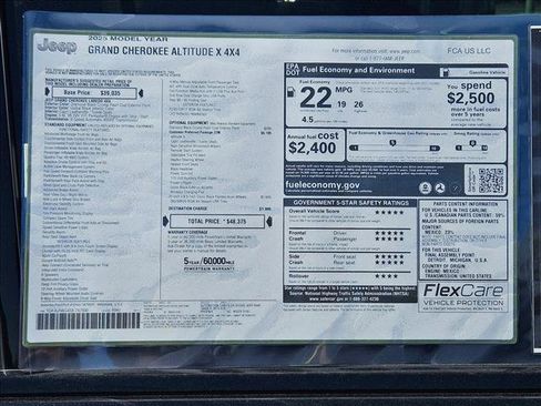 New 2025 Jeep Grand Cherokee Altitude image 17