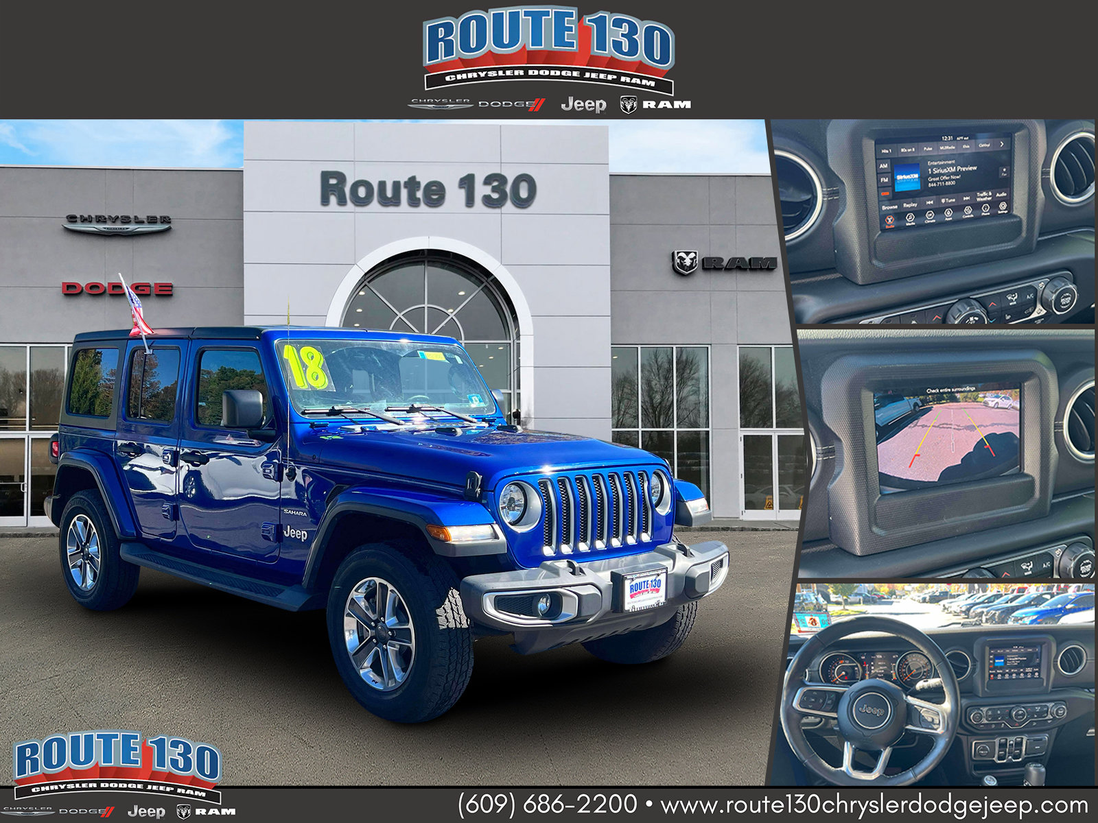Used 2018 Jeep Wrangler Unlimited Sahara w/ Dual Top Group AWD/4WD image 1