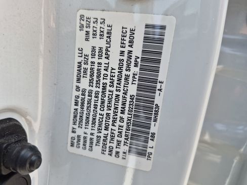 Certified 2020 Honda CR-V EX image 22