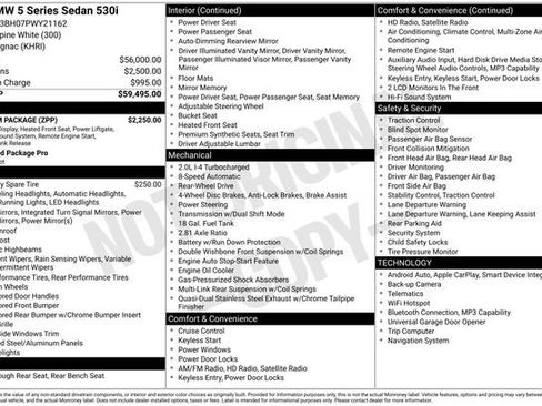 Used 2023 BMW 530i w/ Premium Package image 43